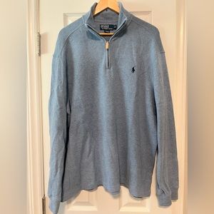 Polo by Ralph Lauren Cotton Quarter-Zip Sweater - Men’s Size XL